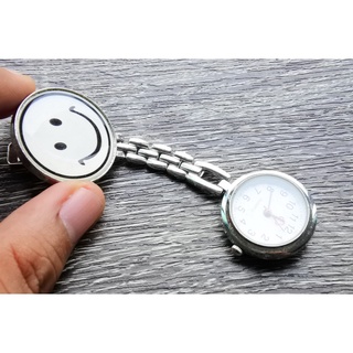 นาฬิกา Vintage มือสองญี่ปุ่น Key Chain watch ลายซากุระ Quartz Unisex สแตนเลสแท้ เดินปกติ เปลี่ยนถ่านใหม่แล้ว 30mm