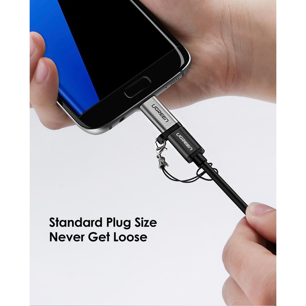 UGREEN USB C Female to Micro USB Male Cable Adapter For All รุ่น 50590 of Handphone with Micro USB Interface Including