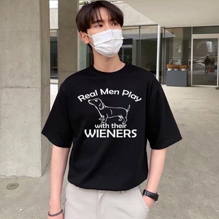 เสื้อยืด oversize ผ้า cotton ลาย wieners