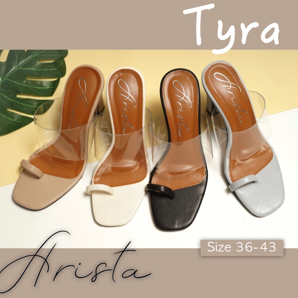 Arista ( Ready to ship) รองเท้าส้นสูง ผู้หญิง คาดใส โชว์เท้าสวย รุ่น Tyra ( ART-020 )