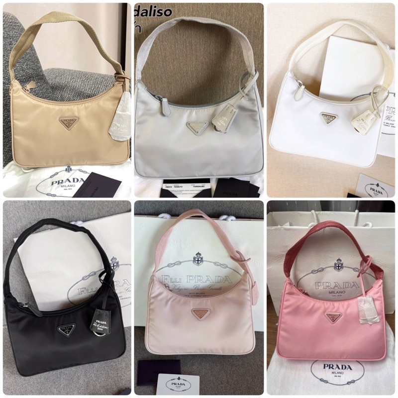 ของแท้ 💯 ส่งฟรี ❗ Prada re-edition 2000 nylon mini bag #1NE515