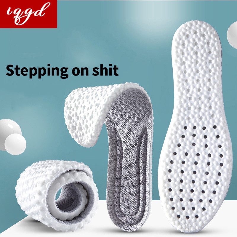 ใหม่กระดูกหน่วยความจําโฟมกีฬา Insoles สําหรับรองเท้าเบาะวิ่ง Shock-Absorbing Breathable Deodorization PU Soft Pad