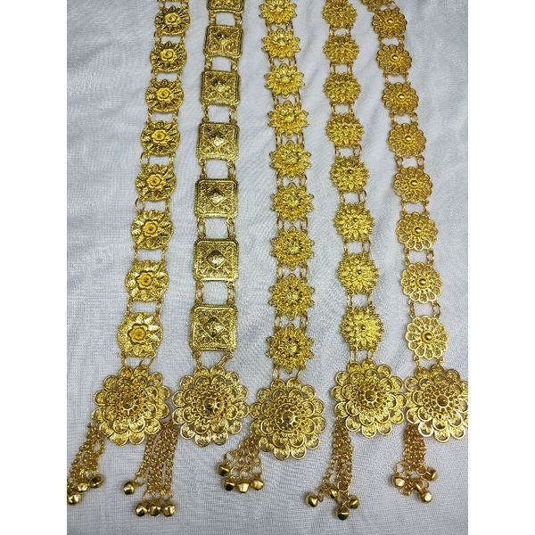 เครื่องประดับใส่ชุดไทย เข็มขัดสีทอง ใส่ชุดไทย เด็กใส่ได้ ผู้ใหญ่ก็ใส่ได้ ความยาว 40นิ้ว❤️