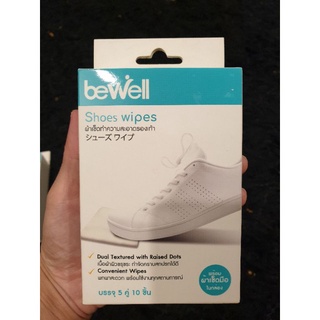 ผ้าเช็ดทำความสะอาดรองเท้า Bewell Shoe Wipe