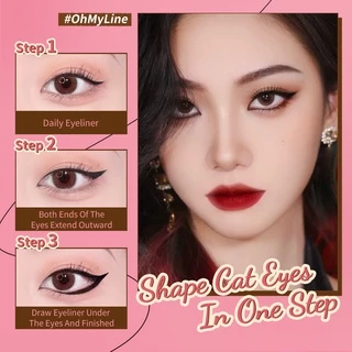 Pinkflash Ohmypinkflash ดินสอเขียนขอบตากันน้ําติดทนนาน 2 สี