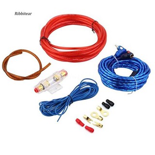 RBTR_1500W 8GA Car Audio Subwoofer Amplifier AMP Wiring Fuse Holder Wire Cable Kit