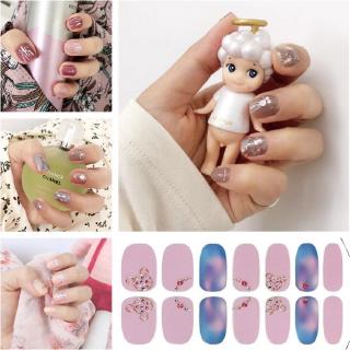 Crystal colorful laser three-dimensional bronzing nail stickers with diamond QY