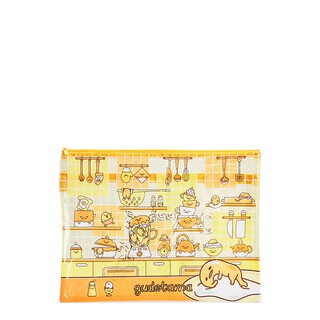 SANRIO ซองใส่เอกสารมีซิป Gudetama A4 แฟ้ม เด็ก ของเล่น