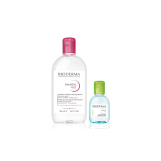 Bioderma Sensibio H2O 500 ml + Sebium H2O 100 ml คลีนซิ่งวอเตอร์สูตรอ่อนโยน สำหรับผิวแพ้ง่าย ผิวมันเป็นสิวง่าย