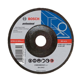 🚚💨พร้อมส่ง!! BOSCH ใบเจียร์ A24S 2G รุ่น 2608600017 ขนาด 4 นิ้ว x 16 มม. สีดำ