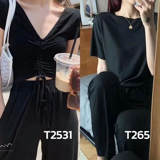เสื้อพร้อมกางเกง ชุดเซตใส่อยู่บ้าน เสื้อยืดกางเกงขายาว มี 7 สี