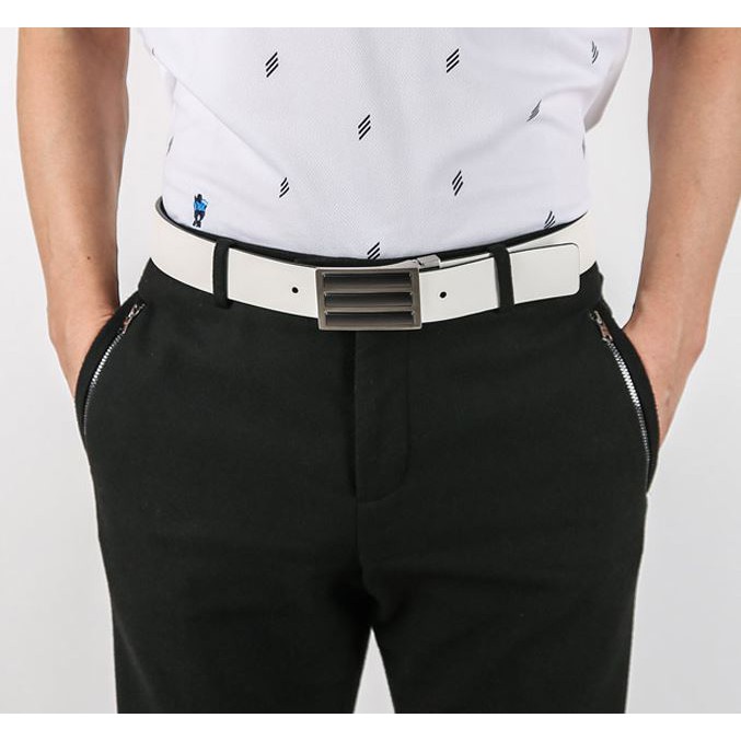 Adidas Original 3-Stripes tour reversible men's belt fashion, golf belt  (White  Black) QaNt | Shopee Thailand