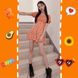 Daisy Orange (orange) มินิเดรสเดซี่