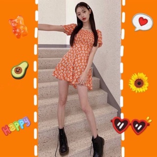 Daisy Orange (orange) มินิเดรสเดซี่