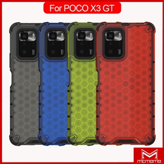 เคสใส ลายรังผึ้ง กันกระแทก 5 สี สำหรับ Xiaomi POCO X4 X3 NFC F4 F3 GT M4 M3 Pro 5G