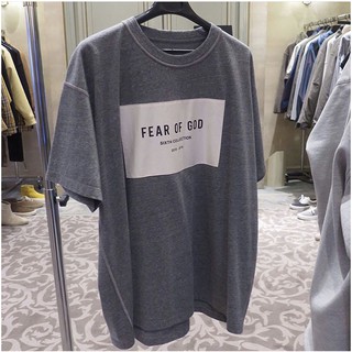 เสื้อยืดแขนสั้น พิมพ์ลาย Fear Of God The sixth season ขนาดใหญ่ สําหรับผู้หญิง