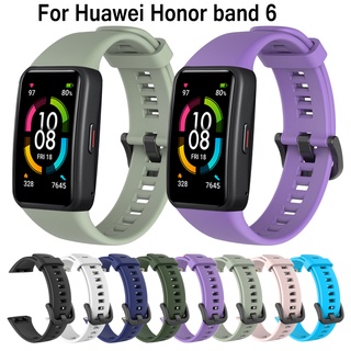 【พร้อมส่ง】สายนาฬิกาข้อมือซิลิโคนสําหรับ Huawei Honor Band 6, สําหรับสมาร์ทวอทช์