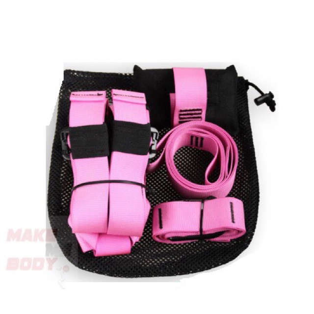 เชือกออกกำลังกาย TRX สีชมพู