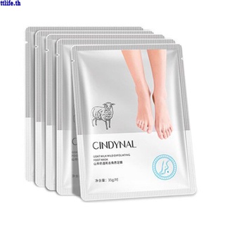 【ANDES】Goat Milk Foot Mask Peeling For Legs Feet Mask Exfoliating Socks Scrub For Pedicure Anti Crack Heel Remove Skin Foot Patch