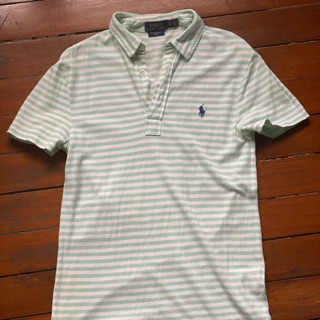 Used Polo Ralph Lauren สีเขียวมิ้นท์ -ขาว