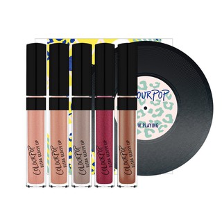 ColourPop Holiday  Set รุ่น Kiss and Tell - Glossy Lip 5 แท่ง ไซส์ปกติ ในแพคเกจสุดเก๋