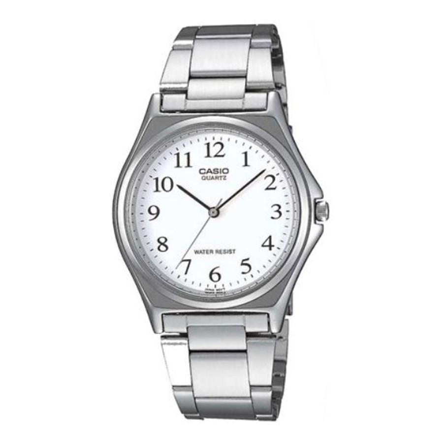 Casio Standard นาฬิกาข้อมือผู้ชาย สายสแตนเลส รุ่น MTP-1130A,MTP-1130A-7B,MTP-1130A-7BRDF ( CMG ) - สีเงิน