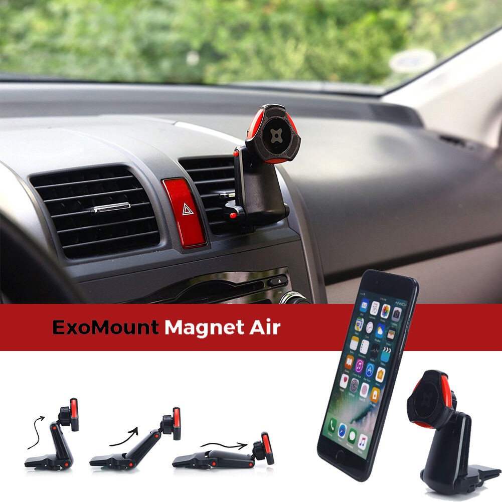 Exogear ExoMount Magnet Air Car Mount Holder ที่ยึดหรือขาจับ ที่ติดมือถือในรถ สำหรับสมาร์ทโฟน iPhone Samsung และรุ่นอื่น