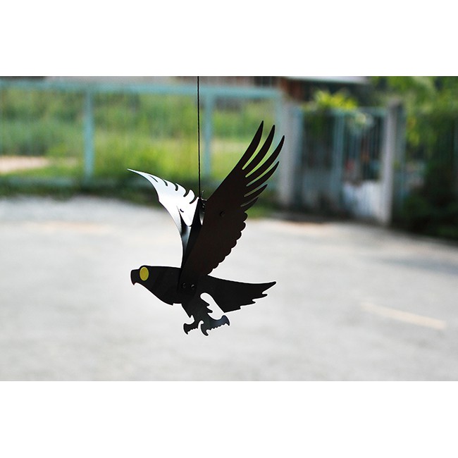 🚫 อุปกรณ์ไล่นก หุ่นรูปนกอินทรีย์ ไล่นกหุ่นแขวนป้องกันนก ขนาด 30x37 ซม. หุ่นไล่นก ที่ไล่นก อุปกรณ์ไล่นก อุปกรณ์ป้องกันนก - รูปที่ 3