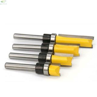 1/4 นิ้ว shank router bit คาร์ไบด์สําหรับตัดไม้สีเหลือง 1 ชิ้น