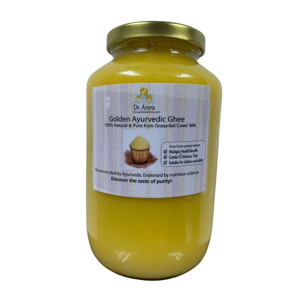 Organic Pavilion Dr. Arora 750g กี น้ำมันเนยอินเดีย 100% Natural Golden Ayurvedic Ghee (750g)