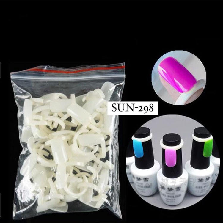 NAILS DISPLAY RING COLOR CHART COLOR RING NAIL ACCESSORIES (แพ็ค/50 ชิ้น)