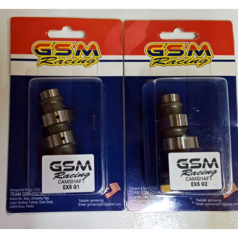 GSM RACING CAM SHAFT (G1/G2) EX5/EX5 DREAM/WAVE100/EX5 CLASS 1