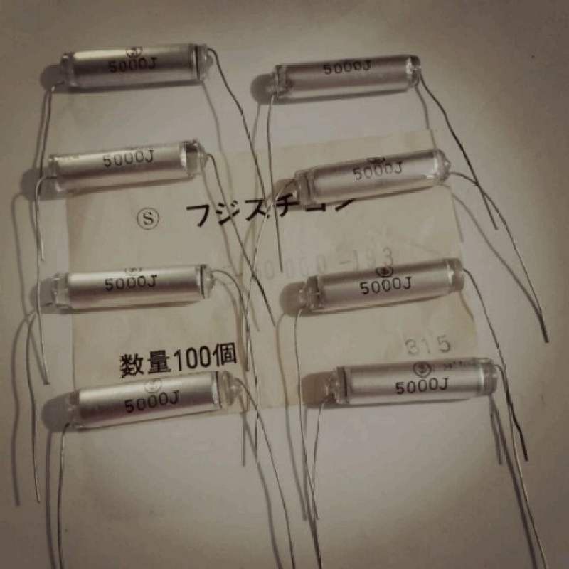 (ใส่โค้ดPEPE333 ลดเพิ่ม 15%)0.005UF 250V 502J 5NF 250V โพลีสไตรีน คาปาซิเตอร์ แท้-ใหม่จากญี่ปุ่น ตัวเก็บประจุ แพ็ค 10ตัว