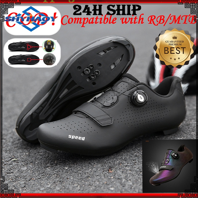 COD! Outdoor Men Cleats Shoes Road Bike Shoes For Mtb and Pedal Set WaterProof Cycling Shoes MTB Bic