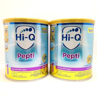 ( แพ็ค 2กระป๋อง ) Hi-Q Pepti เปปติ อาหารสำหรับทารกที่แพ้โปรตีนนมวัว ขนาด 400 กรัม