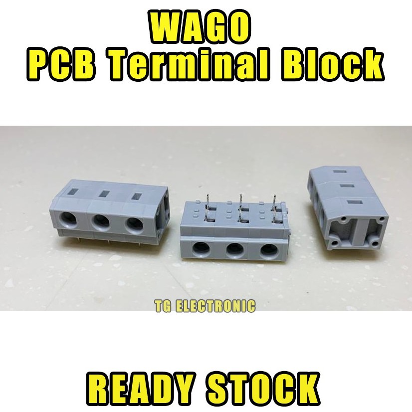 2 ชิ้น WAGO PCB Terminal Block 2 ขั้ว 3 สาย PUSH WIRE