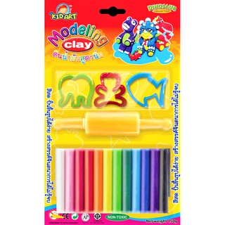 ดินน้ำมันมินนี่ 150 กรัม 12 สี + แม่พิมพ์ + โรล/ชุด