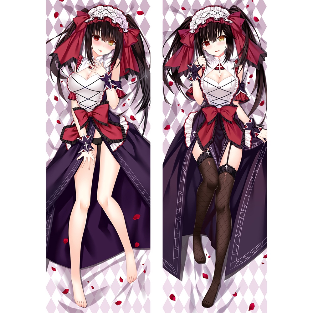60x180 ซม.ใหม่อะนิเมะ Tokisaki Kurumi DATE A LIVE Dakimakura หมอน Prop