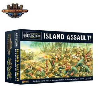 [พร้อมส่ง] WARLORD GAMES : ISLAND ASSAULT! BOLT ACTION STARTER SET โมเดลจำลอง