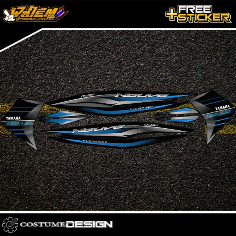 STRIPING NOUVO ELEGANT LC 135cc NOUVO LX