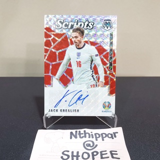 ขาย การ์ด Panini Euro 2020 Jack Grealish Scripts England Auto Autograph ลายเซ็น การ์ดฟุตบอล การ์ดนักฟุตบอล สะสม กรีลิช