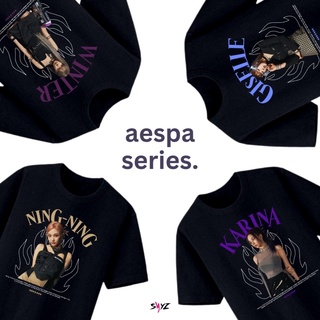 เสื้อยืด Aespa - Flame ver | Giselle Giselle NingNing เสื้อกันหนาว แฟชั่นฤดูหนาว | Aespa เด็กผู้หญิง | ชุด Aespa | อัลบั