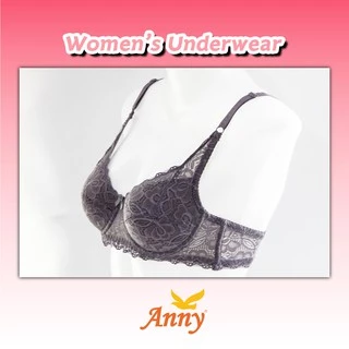 ชุดชั้นใน Anny รุ่น10006 คัพB เสื้อใน 2ตะขอ บรามีโครง เต็มทรง ทรงอกสวย ฟองน้ำนุ่มบาง2mm ดีไซน์ด้วยผ้าลูกไม้ทั้งตัว