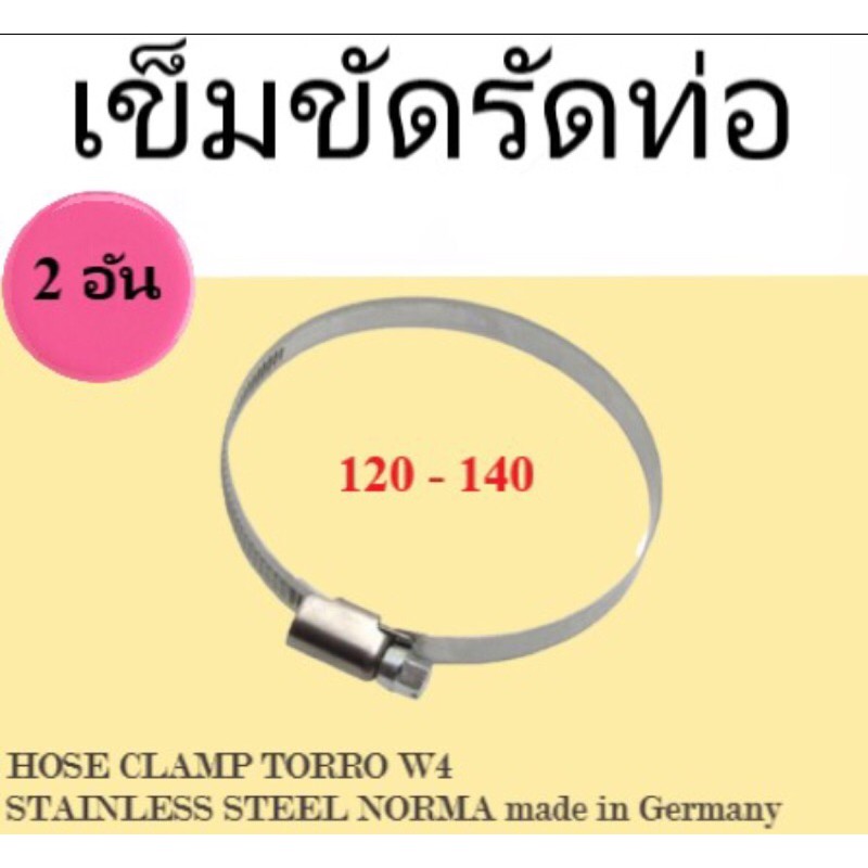 เข็มขัดรัดท่อ hose clamp Norma made in Germany