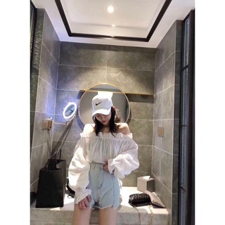 พร้อมส่ง &gt;&gt; เสื้อเปิดไหล่แขนยาว