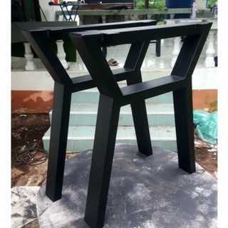 MPT2Wood-Steel ขาโต๊ะเหล็ก 1คู่ 30x40cm โต๊ะกาแฟ ขาเก้าอี้ยาว ม้านั่ง ทำจากเหล็กกัลวาไนท์ แข็งแรง ทนทาน