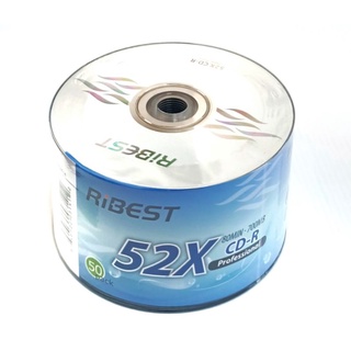 แผ่น CD-R 52x 700mb Ribest50pcs