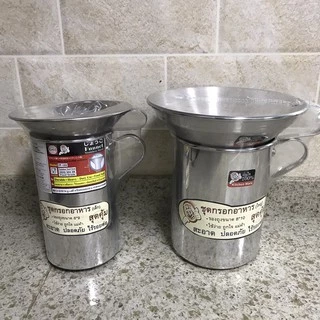 ชุดเซ็ทรองถุง อลูมิเนียม ( กรวยกรอกก๋วยเตี๋ยว + กระบอกรองถุง ) Kitchen Ware KANDO 6*9