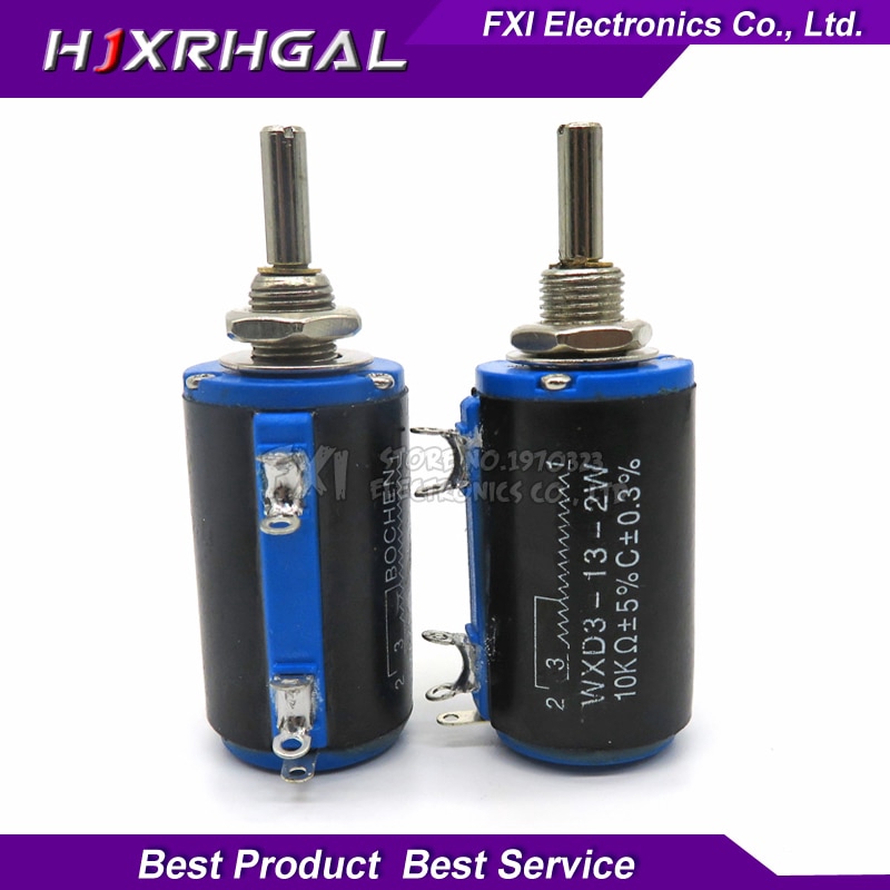 2PCS WXD3-13-2W 33K โอห์ม WXD3-13 2W Rotary side Rotary Multiturn Wirewound Potentiometer
