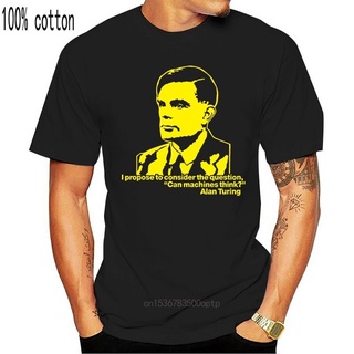 เสื้อยืด พิมพ์ลาย Alan Turing สําหรับผู้ชาย